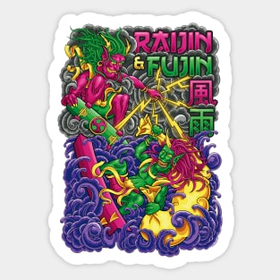 Raijin & Fujin Sticker